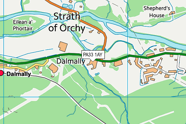 PA33 1AY map - OS VectorMap District (Ordnance Survey) PA33 1AY map - OS VectorMap District (Ordnance Survey)