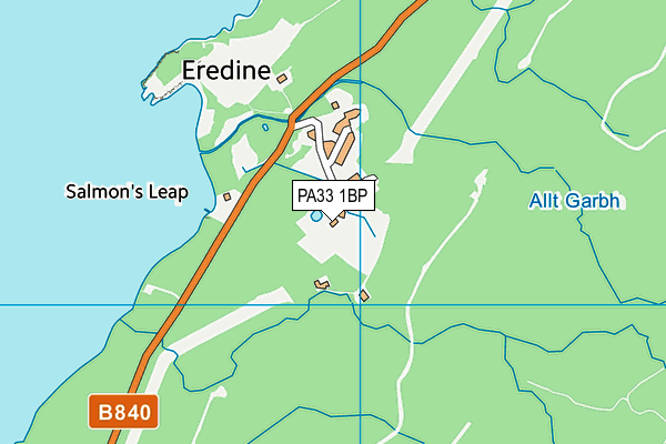 PA33 1BP map - OS VectorMap District (Ordnance Survey) PA33 1BP map - OS VectorMap District (Ordnance Survey)