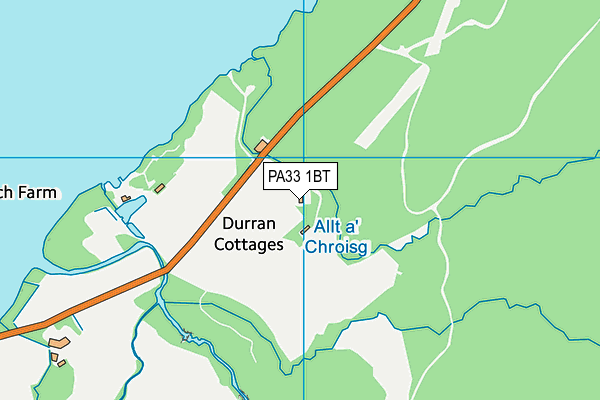 PA33 1BT map - OS VectorMap District (Ordnance Survey) PA33 1BT map - OS VectorMap District (Ordnance Survey)