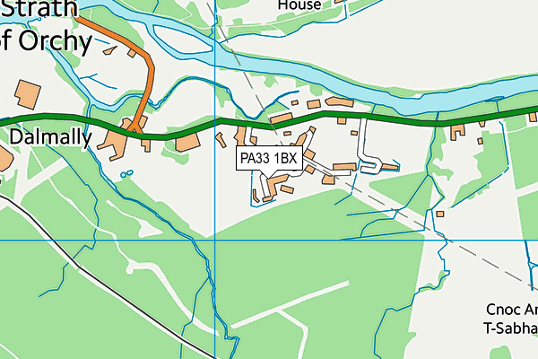PA33 1BX map - OS VectorMap District (Ordnance Survey) PA33 1BX map - OS VectorMap District (Ordnance Survey)