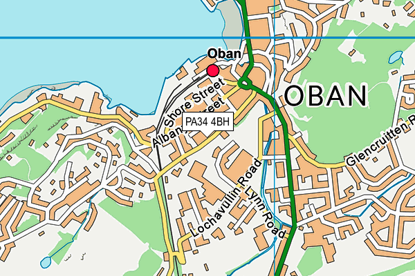 PA34 4BH map - OS VectorMap District (Ordnance Survey) PA34 4BH map - OS VectorMap District (Ordnance Survey)
