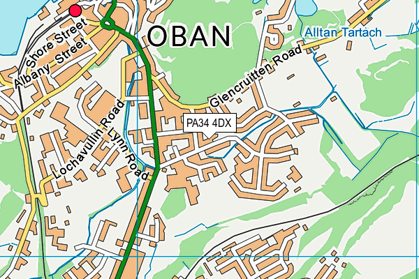 PA34 4DX map - OS VectorMap District (Ordnance Survey) PA34 4DX map - OS VectorMap District (Ordnance Survey)