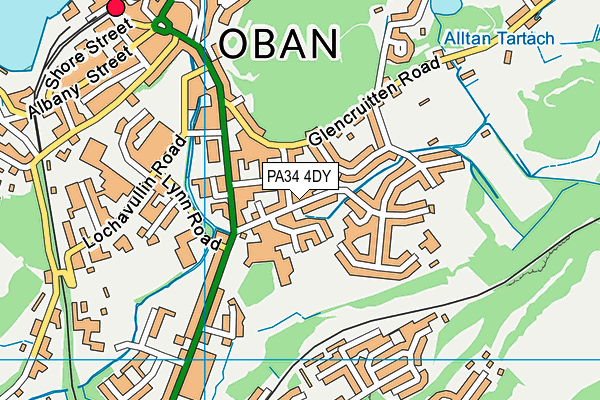 PA34 4DY map - OS VectorMap District (Ordnance Survey) PA34 4DY map - OS VectorMap District (Ordnance Survey)