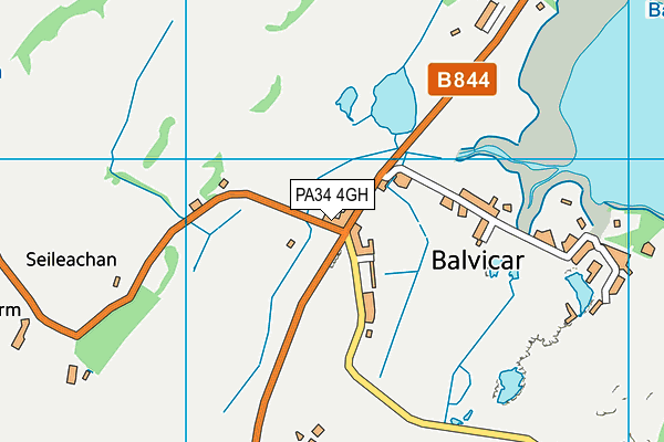 PA34 4GH map - OS VectorMap District (Ordnance Survey) PA34 4GH map - OS VectorMap District (Ordnance Survey)