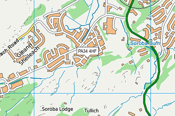 PA34 4HF map - OS VectorMap District (Ordnance Survey) PA34 4HF map - OS VectorMap District (Ordnance Survey)