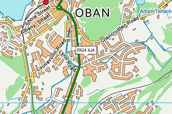 PA34 4JA map - OS VectorMap District (Ordnance Survey) PA34 4JA map - OS VectorMap District (Ordnance Survey)