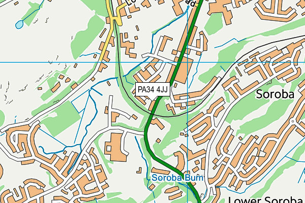 PA34 4JJ map - OS VectorMap District (Ordnance Survey) PA34 4JJ map - OS VectorMap District (Ordnance Survey)