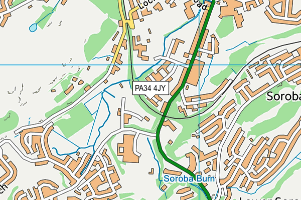 PA34 4JY map - OS VectorMap District (Ordnance Survey) PA34 4JY map - OS VectorMap District (Ordnance Survey)