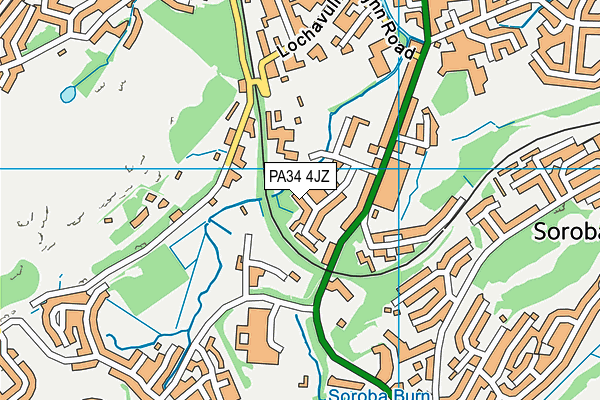 PA34 4JZ map - OS VectorMap District (Ordnance Survey) PA34 4JZ map - OS VectorMap District (Ordnance Survey)