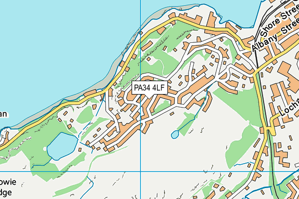 PA34 4LF map - OS VectorMap District (Ordnance Survey) PA34 4LF map - OS VectorMap District (Ordnance Survey)