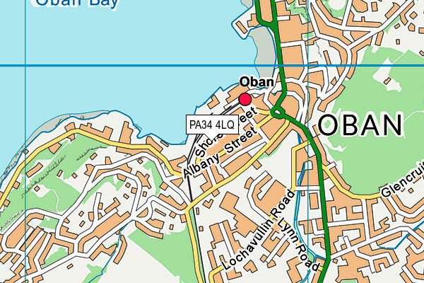 PA34 4LQ map - OS VectorMap District (Ordnance Survey)