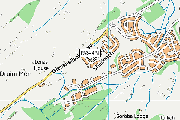 PA34 4PJ map - OS VectorMap District (Ordnance Survey) PA34 4PJ map - OS VectorMap District (Ordnance Survey)