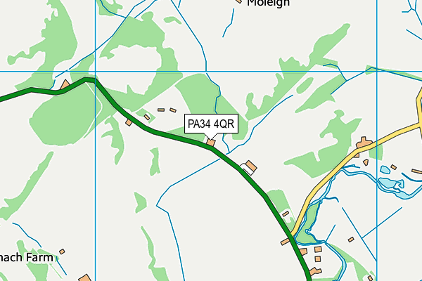 PA34 4QR map - OS VectorMap District (Ordnance Survey) PA34 4QR map - OS VectorMap District (Ordnance Survey)