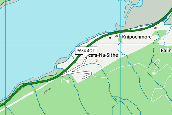 PA34 4QT map - OS VectorMap District (Ordnance Survey) PA34 4QT map - OS VectorMap District (Ordnance Survey)