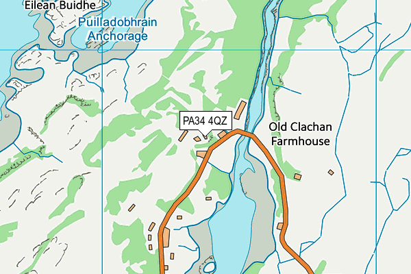 PA34 4QZ map - OS VectorMap District (Ordnance Survey) PA34 4QZ map - OS VectorMap District (Ordnance Survey)