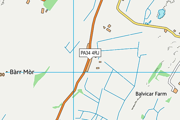 PA34 4RJ map - OS VectorMap District (Ordnance Survey) PA34 4RJ map - OS VectorMap District (Ordnance Survey)