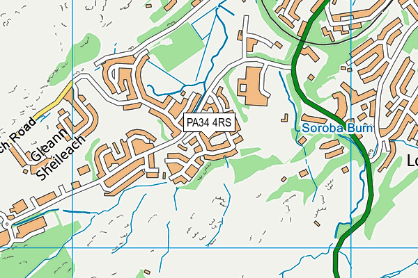 PA34 4RS map - OS VectorMap District (Ordnance Survey) PA34 4RS map - OS VectorMap District (Ordnance Survey)