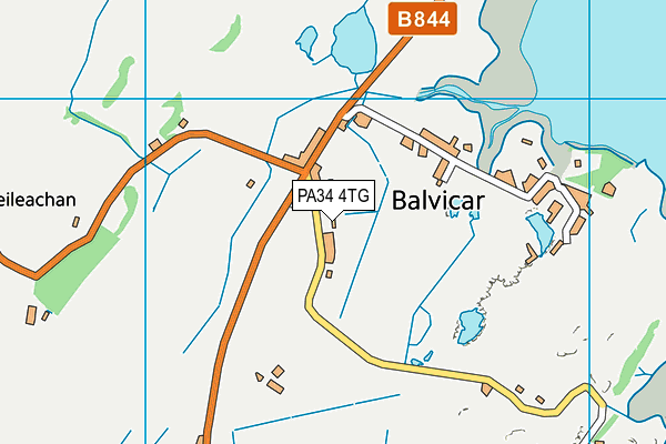 PA34 4TG map - OS VectorMap District (Ordnance Survey) PA34 4TG map - OS VectorMap District (Ordnance Survey)