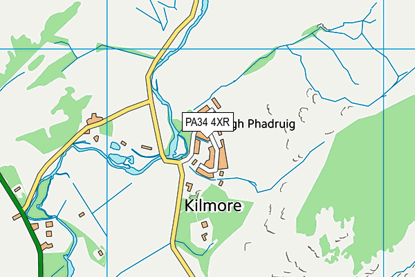 PA34 4XR map - OS VectorMap District (Ordnance Survey) PA34 4XR map - OS VectorMap District (Ordnance Survey)