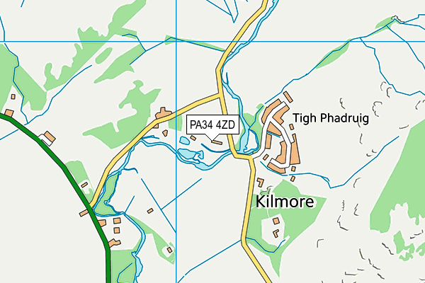 PA34 4ZD map - OS VectorMap District (Ordnance Survey) PA34 4ZD map - OS VectorMap District (Ordnance Survey)