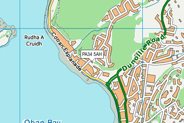 PA34 5AH map - OS VectorMap District (Ordnance Survey) PA34 5AH map - OS VectorMap District (Ordnance Survey)