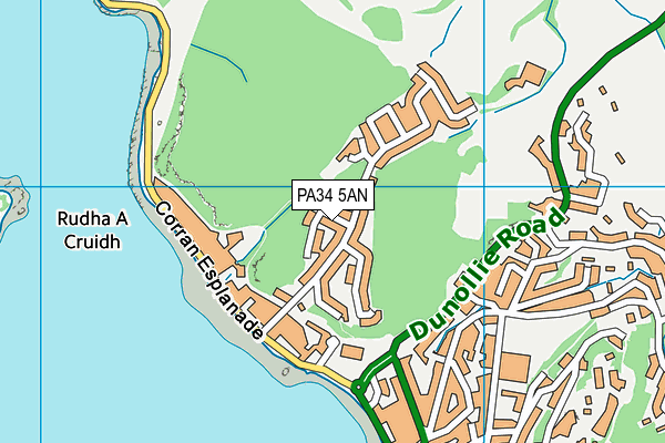 PA34 5AN map - OS VectorMap District (Ordnance Survey) PA34 5AN map - OS VectorMap District (Ordnance Survey)