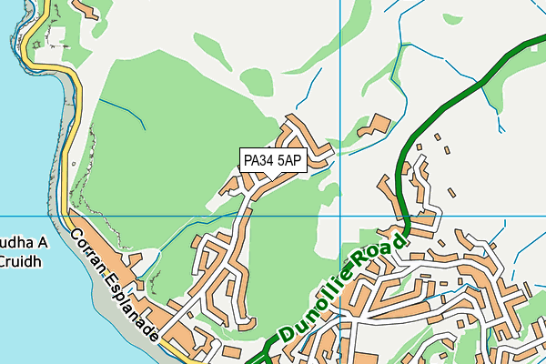 PA34 5AP map - OS VectorMap District (Ordnance Survey) PA34 5AP map - OS VectorMap District (Ordnance Survey)