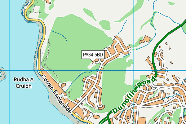 PA34 5BD map - OS VectorMap District (Ordnance Survey) PA34 5BD map - OS VectorMap District (Ordnance Survey)