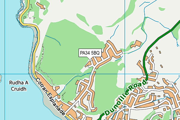 PA34 5BQ map - OS VectorMap District (Ordnance Survey) PA34 5BQ map - OS VectorMap District (Ordnance Survey)