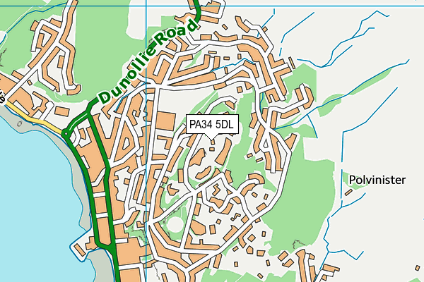 PA34 5DL map - OS VectorMap District (Ordnance Survey) PA34 5DL map - OS VectorMap District (Ordnance Survey)