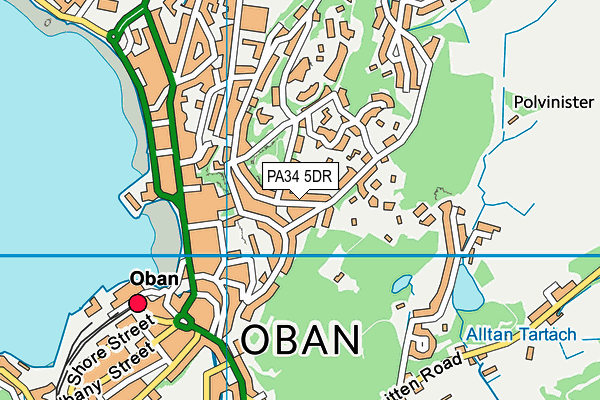 PA34 5DR map - OS VectorMap District (Ordnance Survey)