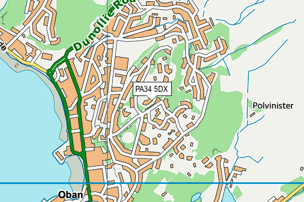 PA34 5DX map - OS VectorMap District (Ordnance Survey) PA34 5DX map - OS VectorMap District (Ordnance Survey)