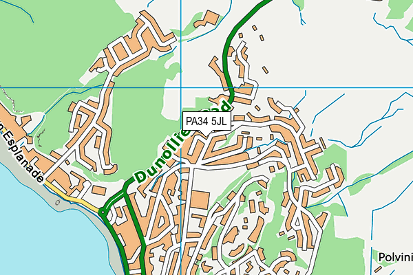 PA34 5JL map - OS VectorMap District (Ordnance Survey) PA34 5JL map - OS VectorMap District (Ordnance Survey)
