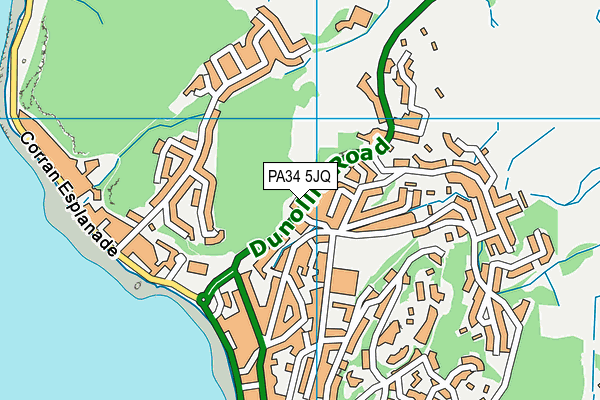 PA34 5JQ map - OS VectorMap District (Ordnance Survey) PA34 5JQ map - OS VectorMap District (Ordnance Survey)