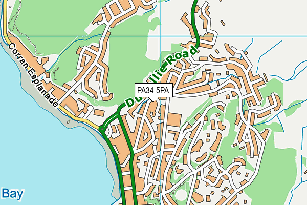 PA34 5PA map - OS VectorMap District (Ordnance Survey) PA34 5PA map - OS VectorMap District (Ordnance Survey)