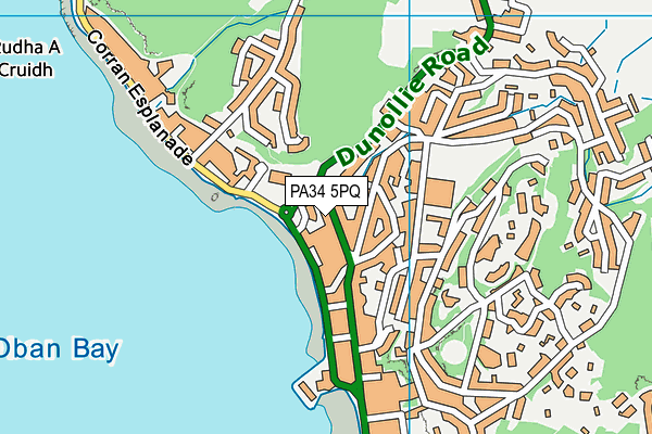 PA34 5PQ map - OS VectorMap District (Ordnance Survey) PA34 5PQ map - OS VectorMap District (Ordnance Survey)