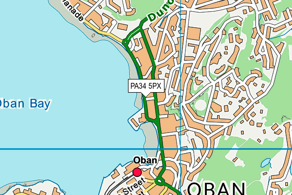 PA34 5PX map - OS VectorMap District (Ordnance Survey)