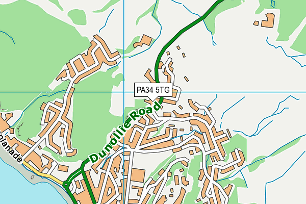 PA34 5TG map - OS VectorMap District (Ordnance Survey) PA34 5TG map - OS VectorMap District (Ordnance Survey)