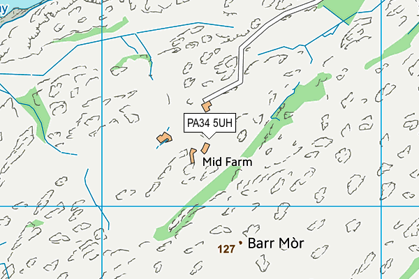 PA34 5UH map - OS VectorMap District (Ordnance Survey) PA34 5UH map - OS VectorMap District (Ordnance Survey)