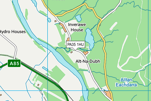 PA35 1HU map - OS VectorMap District (Ordnance Survey) PA35 1HU map - OS VectorMap District (Ordnance Survey)