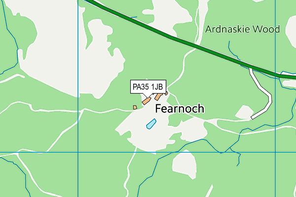 PA35 1JB map - OS VectorMap District (Ordnance Survey) PA35 1JB map - OS VectorMap District (Ordnance Survey)