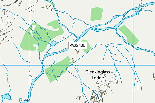 PA35 1JU map - OS VectorMap District (Ordnance Survey) PA35 1JU map - OS VectorMap District (Ordnance Survey)