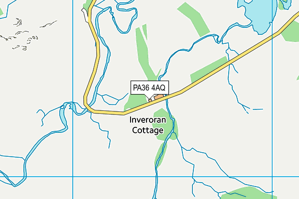 PA36 4AQ map - OS VectorMap District (Ordnance Survey)