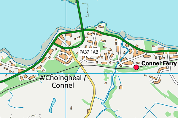 PA37 1AB map - OS VectorMap District (Ordnance Survey)