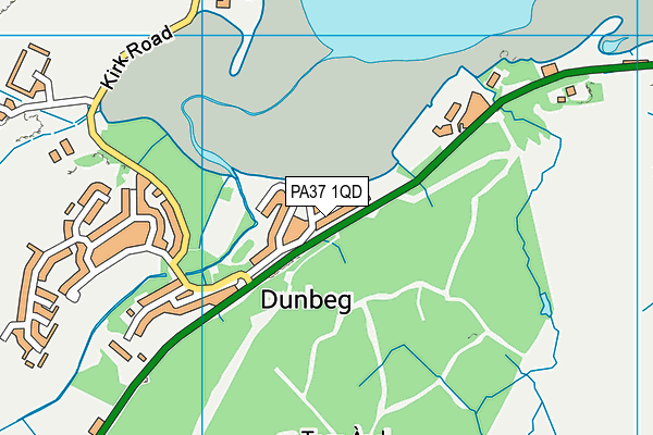 PA37 1QD map - OS VectorMap District (Ordnance Survey) PA37 1QD map - OS VectorMap District (Ordnance Survey)