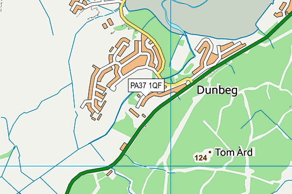 PA37 1QF map - OS VectorMap District (Ordnance Survey) PA37 1QF map - OS VectorMap District (Ordnance Survey)