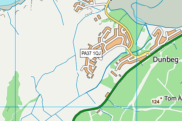 PA37 1QJ map - OS VectorMap District (Ordnance Survey) PA37 1QJ map - OS VectorMap District (Ordnance Survey)
