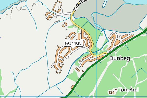 PA37 1QQ map - OS VectorMap District (Ordnance Survey)