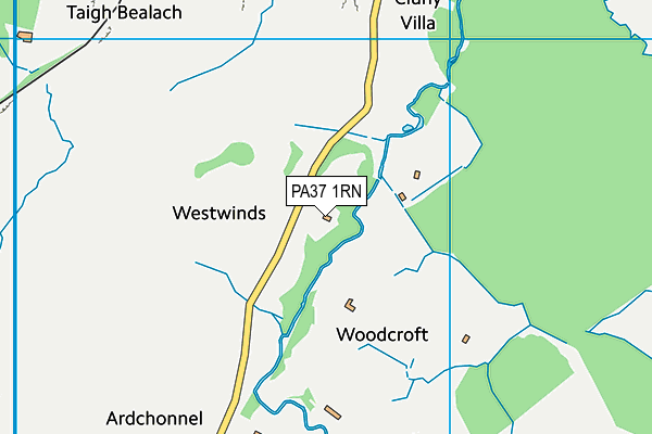 PA37 1RN map - OS VectorMap District (Ordnance Survey) PA37 1RN map - OS VectorMap District (Ordnance Survey)