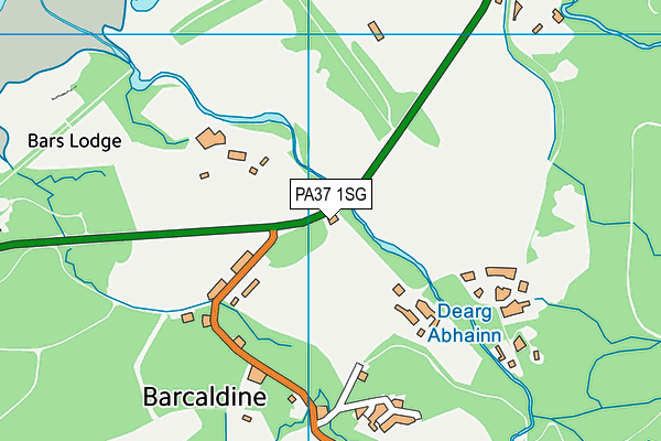 PA37 1SG map - OS VectorMap District (Ordnance Survey)